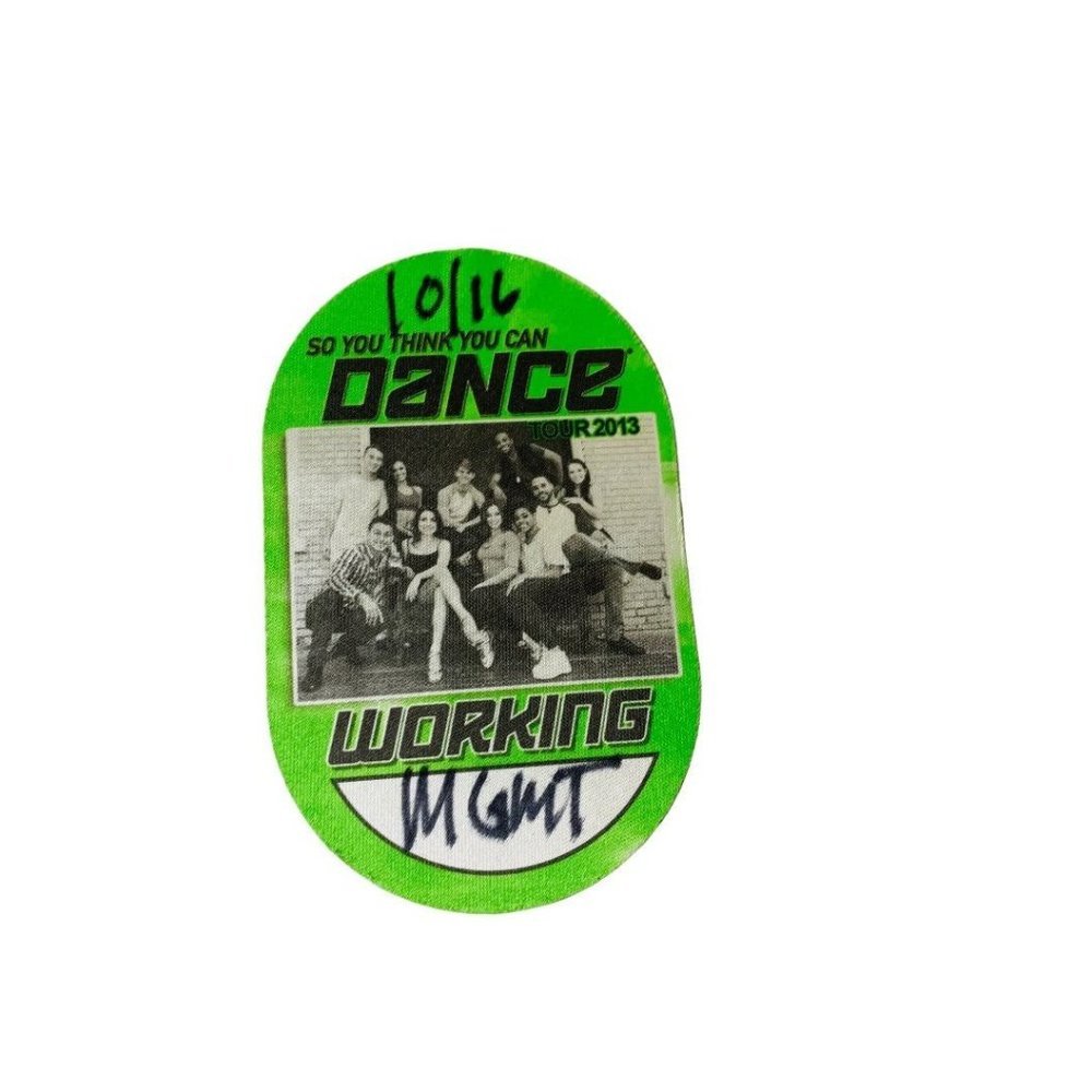 "So You Think You Can Dance" Backstage Management Pass 10/16